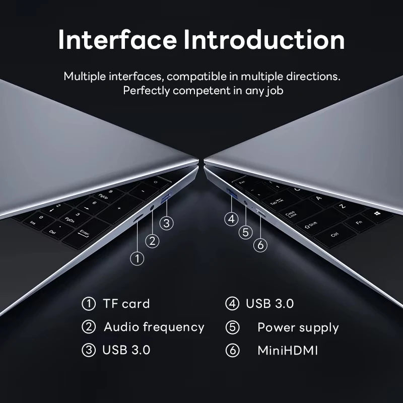 Windows 11 15.6" Ultra Slim Portable Laptop intel Core i9-9900U 16GB RAM 1TB 2TB SSD Fingerprint Office Gaming Laptop PC