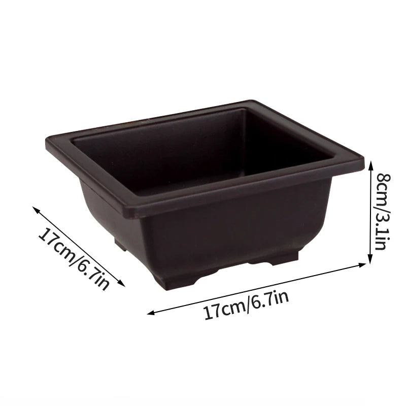 Bonsai Pots for Succulents Bonsai Vase Rectangle Plant Pots for Plants Outdoor Garden Pot Flowerpots Tray Garden Supplies