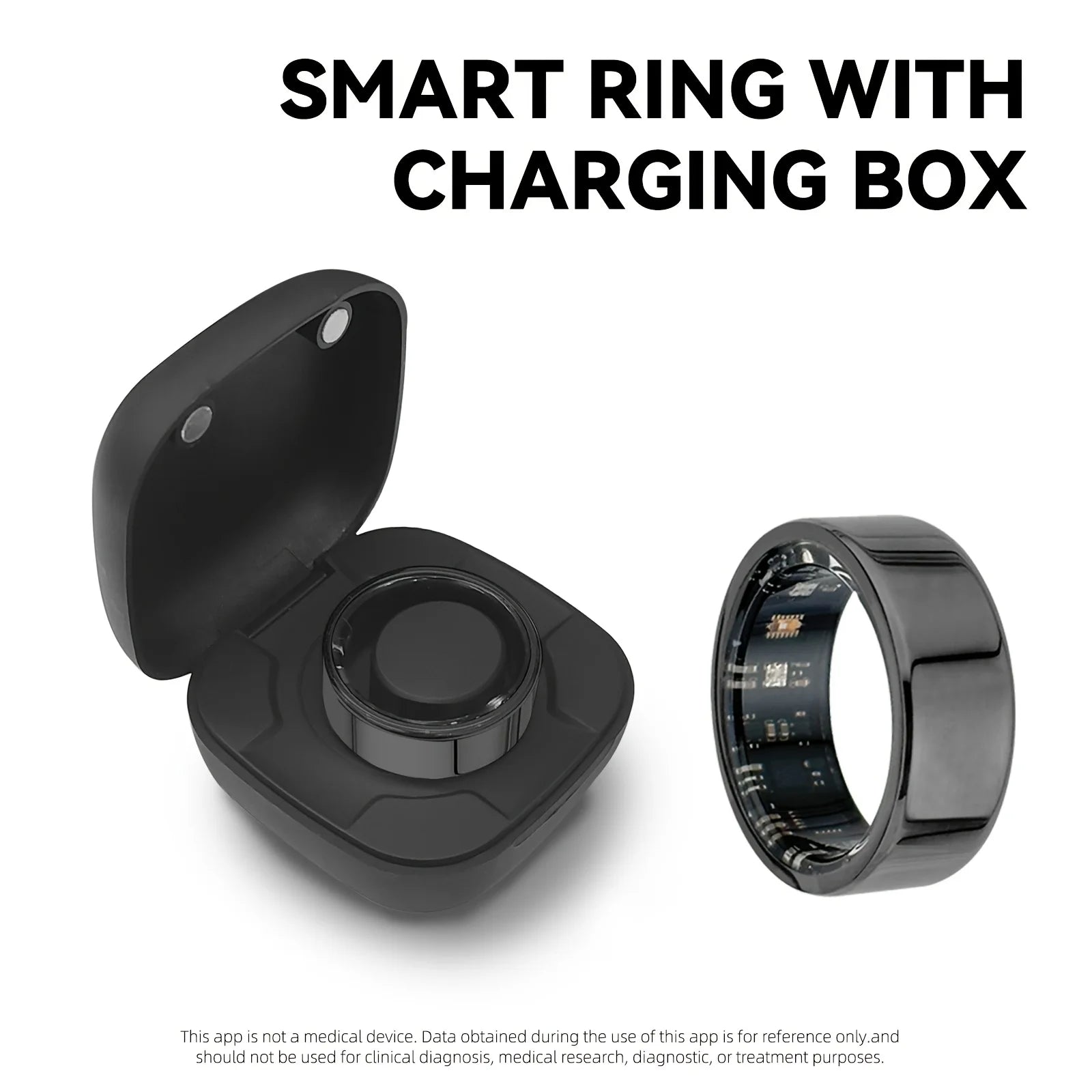 2025 New For Smart Ring Men Women, Heart Rate and Blood Oxygen Monitor Smartring IP68 & 3ATM Waterproof, Multi-sport Mode