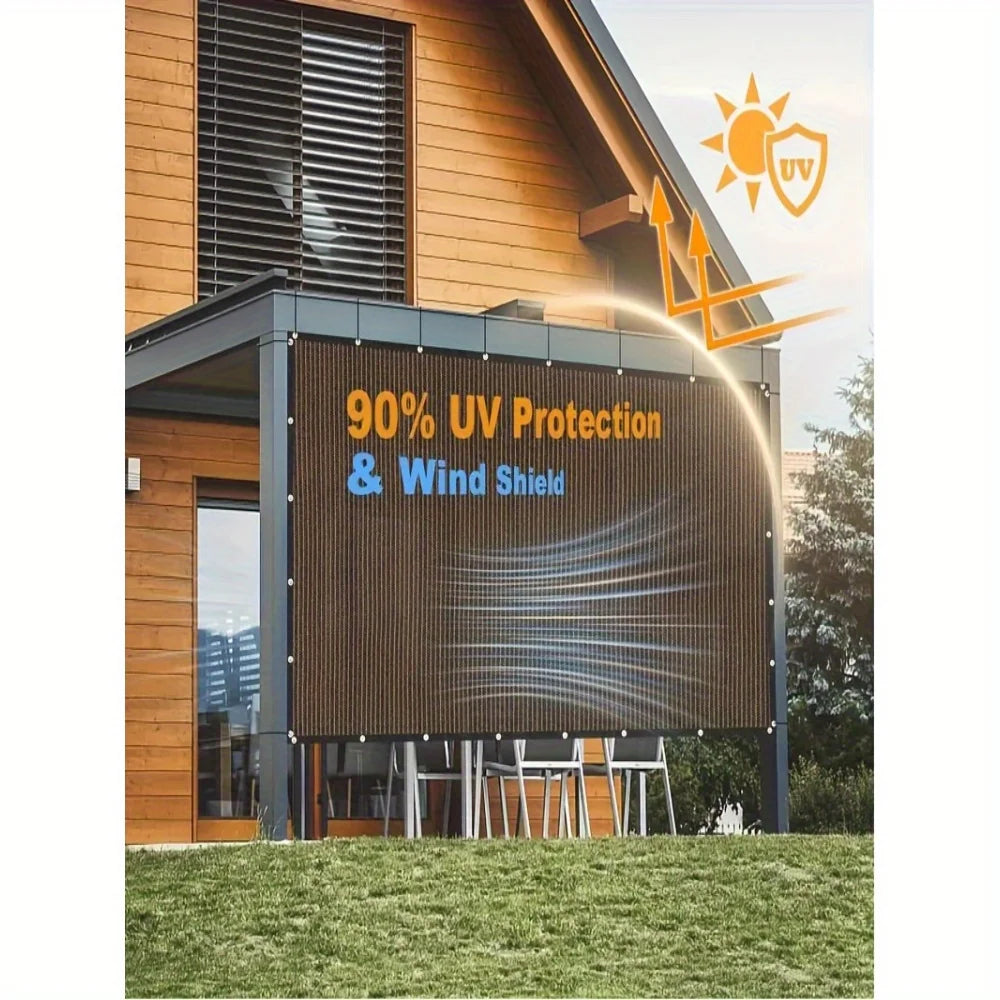 Sunshade Net - Thick Anti-Aging Outdoor Canopy for Patio, Garden, and Camping, 51-60% Shade Rate, Durable Mesh Fabric