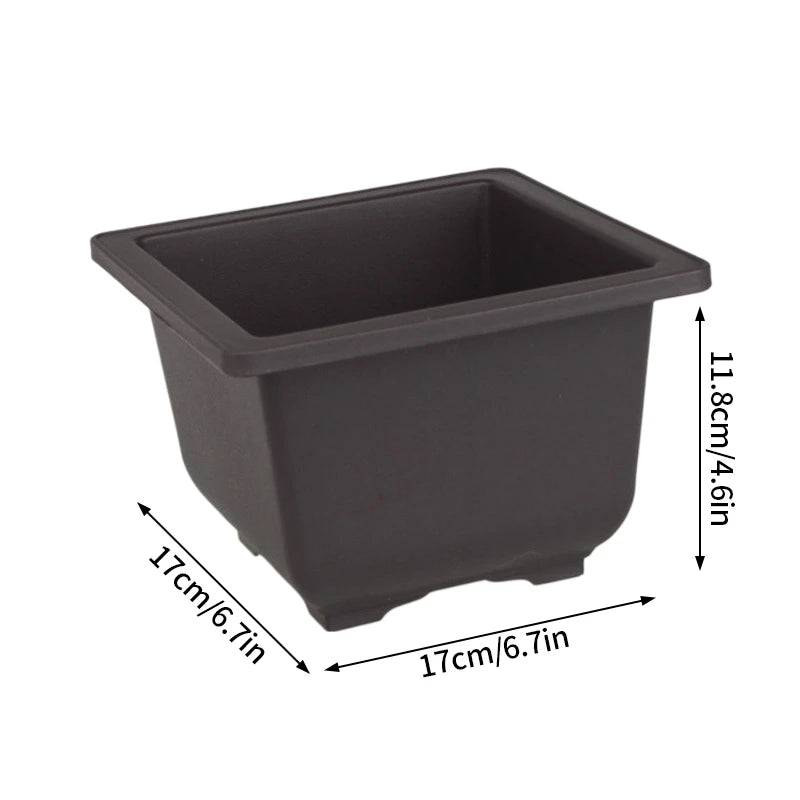 Bonsai Pots for Succulents Bonsai Vase Rectangle Plant Pots for Plants Outdoor Garden Pot Flowerpots Tray Garden Supplies