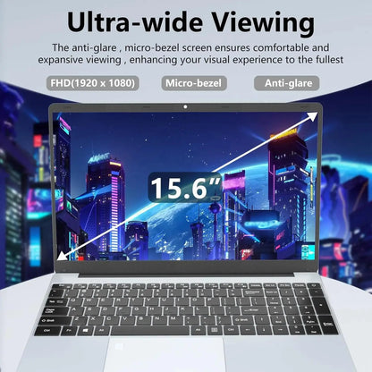 Windows 11 15.6" Ultra Slim Portable Laptop intel Core  i9-9900U 16GB RAM 1TB 2TB SSD Fingerprint Office Gaming Laptop PC