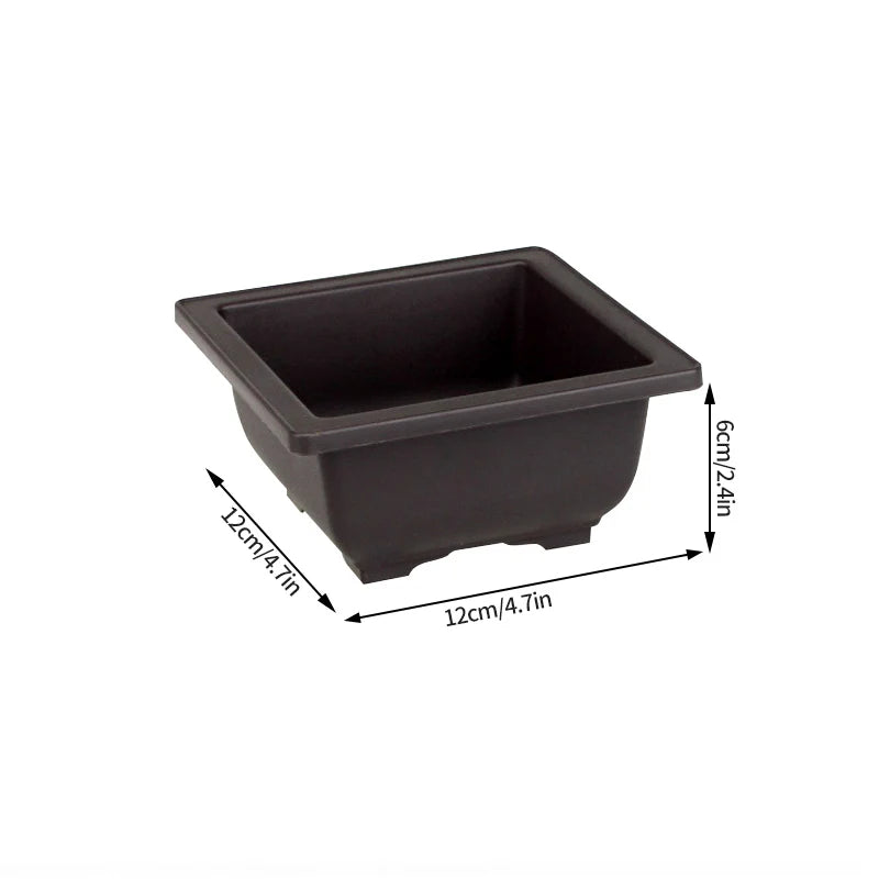 Bonsai Pots for Succulents Bonsai Vase Rectangle Plant Pots for Plants Outdoor Garden Pot Flowerpots Tray Garden Supplies