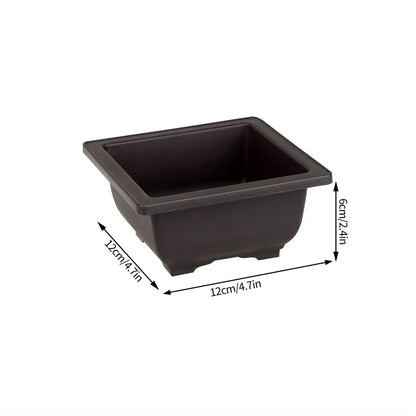 Bonsai Pots for Succulents Bonsai Vase Rectangle Plant Pots for Plants Outdoor Garden Pot Flowerpots Tray Garden Supplies