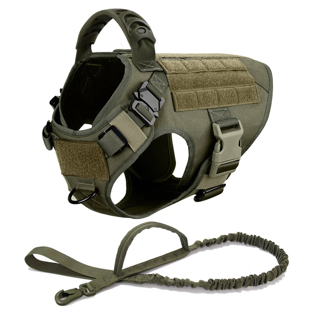 Tactical Dog Harness &amp; Leash Set