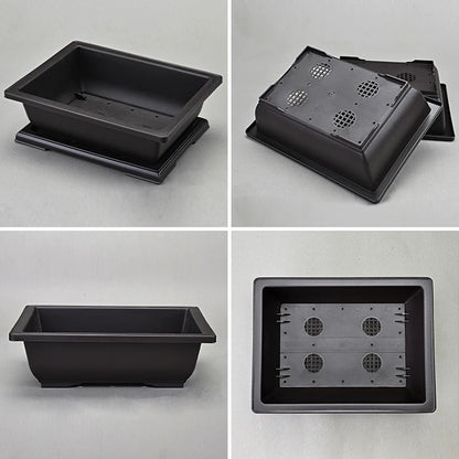 Bonsai Pots for Succulents Bonsai Vase Rectangle Plant Pots for Plants Outdoor Garden Pot Flowerpots Tray Garden Supplies