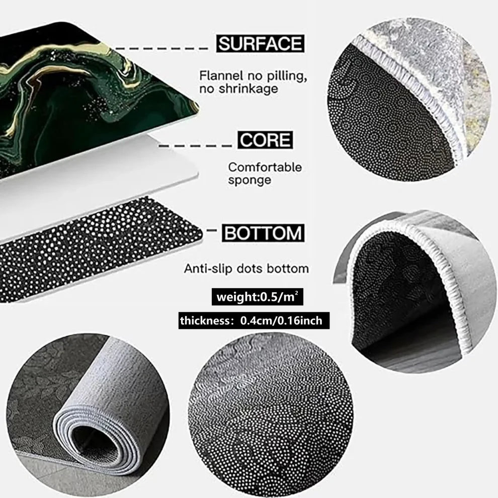 VIKAMA Modern Simple Luxury Living Room Sofa Cushion Bedroom Wear-Resistant Easy To Take Care Of Carpet Home Decoration