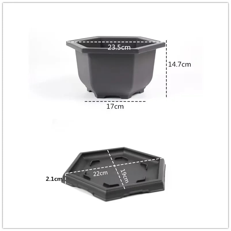 Bonsai Pots for Succulents Bonsai Vase Rectangle Plant Pots for Plants Outdoor Garden Pot Flowerpots Tray Garden Supplies