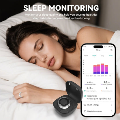 2025 New For Smart Ring Men Women, Heart Rate and Blood Oxygen Monitor Smartring IP68 &amp; 3ATM Waterproof, Multi-sport Mode