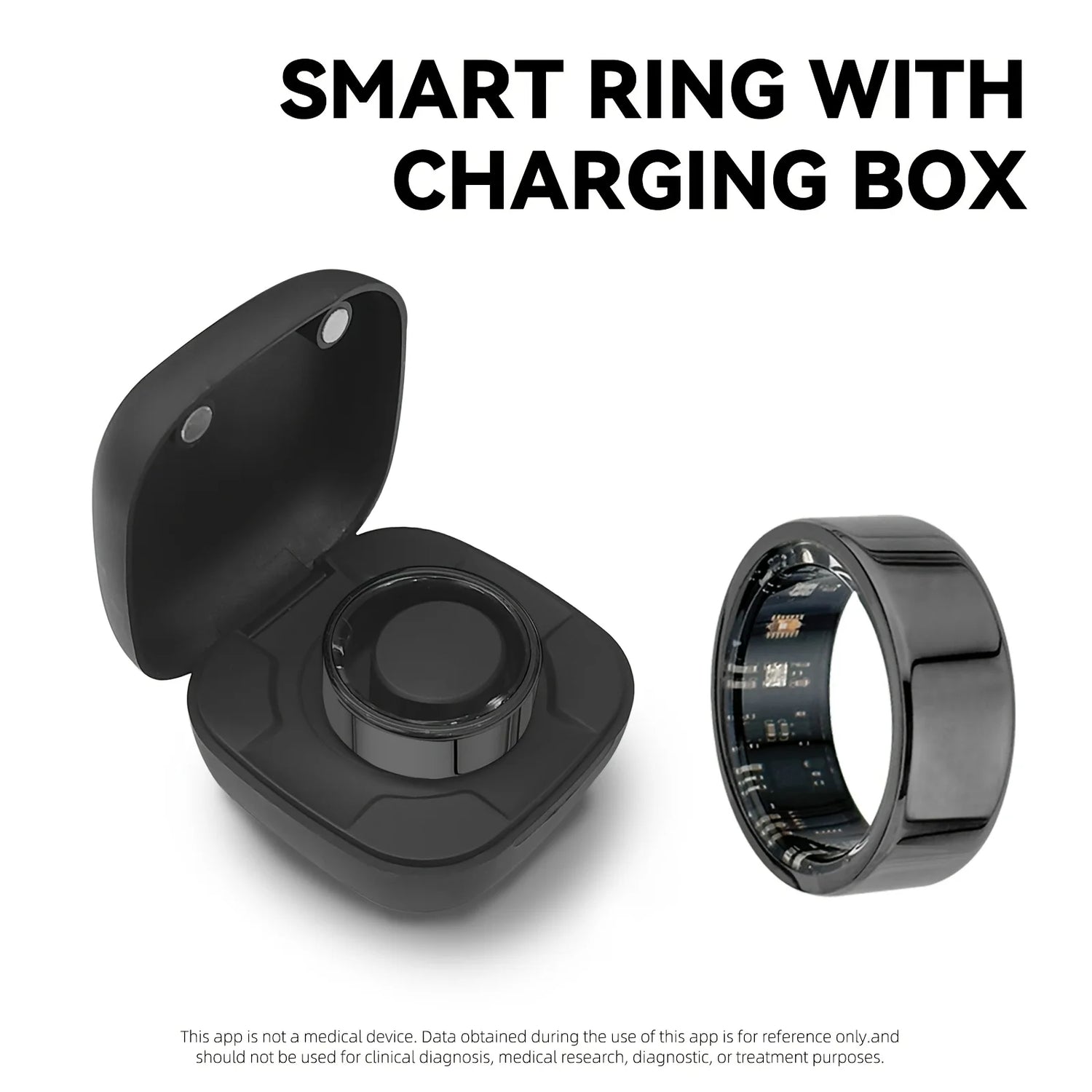 2025 New For Smart Ring Men Women, Heart Rate and Blood Oxygen Monitor Smartring IP68 &amp; 3ATM Waterproof, Multi-sport Mode