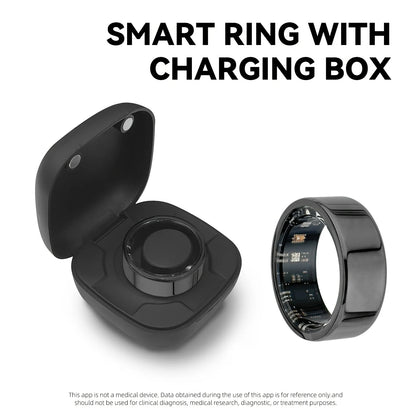 2025 New For Smart Ring Men Women, Heart Rate and Blood Oxygen Monitor Smartring IP68 &amp; 3ATM Waterproof, Multi-sport Mode