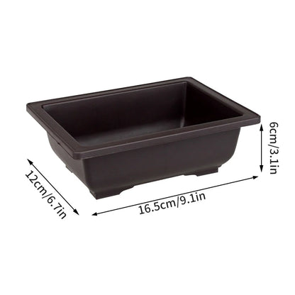 Bonsai Pots for Succulents Bonsai Vase Rectangle Plant Pots for Plants Outdoor Garden Pot Flowerpots Tray Garden Supplies