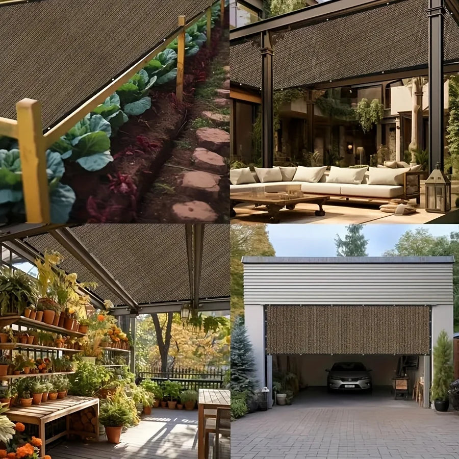 Sunshade Net - Thick Anti-Aging Outdoor Canopy for Patio, Garden, and Camping, 51-60% Shade Rate, Durable Mesh Fabric