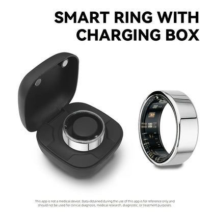 2025 New For Smart Ring Men Women, Heart Rate and Blood Oxygen Monitor Smartring IP68 &amp; 3ATM Waterproof, Multi-sport Mode