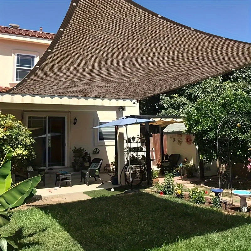 Sunshade Net - Thick Anti-Aging Outdoor Canopy for Patio, Garden, and Camping, 51-60% Shade Rate, Durable Mesh Fabric