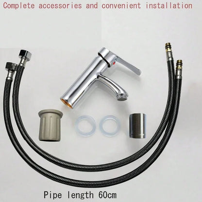 1PC Bathroom Faucets Hot and Cold Mixer Faucets Vanity Bathroom Kitchen Deck Mounted Bathroom Sink Faucets