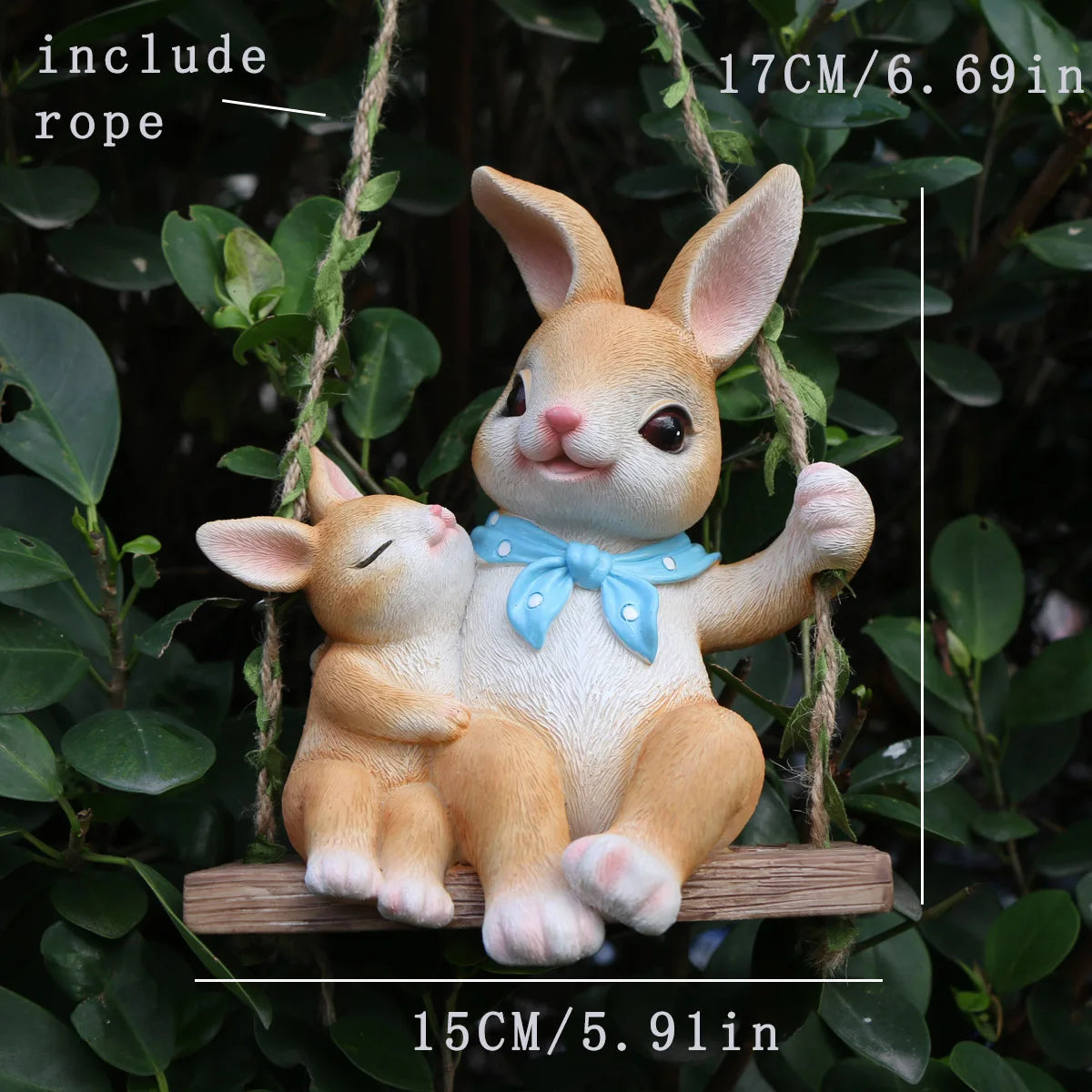 1pc Creative Climbing Rope Squirrel Figurine - Perfect forGarden &amp; Outdoor Decoration!