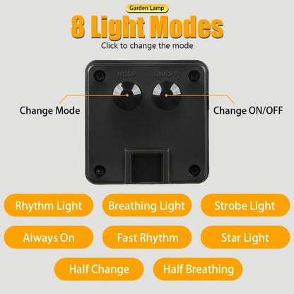 20 in 1 LED Solar String Light 8 Modes Waterproof Garden and Courtyard Lighting for Festive Parties Weddings and Decorative Lamp