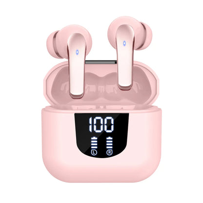 144 language instant translation 2025 new cross-border Bluetooth earphones with true wireless digital display screen,