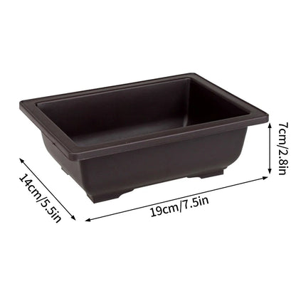 Bonsai Pots for Succulents Bonsai Vase Rectangle Plant Pots for Plants Outdoor Garden Pot Flowerpots Tray Garden Supplies