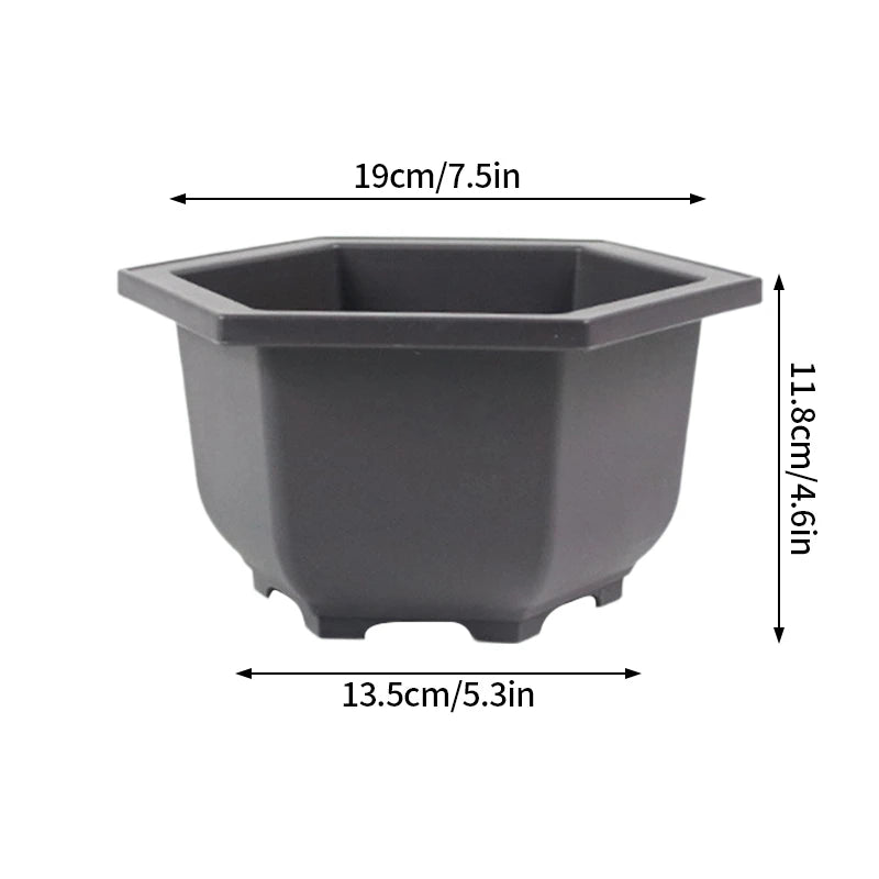 Bonsai Pots for Succulents Bonsai Vase Rectangle Plant Pots for Plants Outdoor Garden Pot Flowerpots Tray Garden Supplies