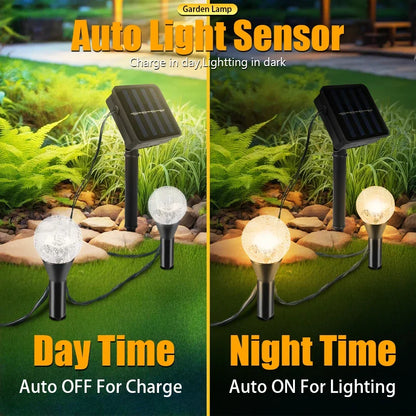 20 in 1 LED Solar String Light 8 Modes Waterproof Garden and Courtyard Lighting for Festive Parties Weddings and Decorative Lamp