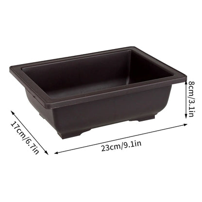 Bonsai Pots for Succulents Bonsai Vase Rectangle Plant Pots for Plants Outdoor Garden Pot Flowerpots Tray Garden Supplies