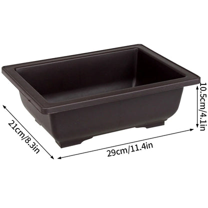 Bonsai Pots for Succulents Bonsai Vase Rectangle Plant Pots for Plants Outdoor Garden Pot Flowerpots Tray Garden Supplies