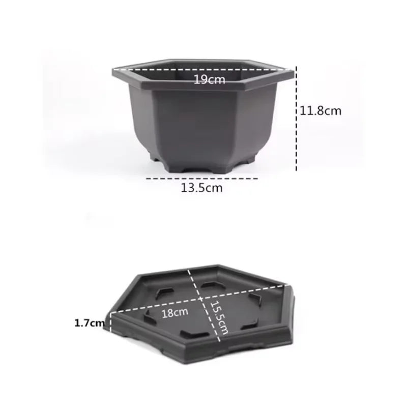 Bonsai Pots for Succulents Bonsai Vase Rectangle Plant Pots for Plants Outdoor Garden Pot Flowerpots Tray Garden Supplies