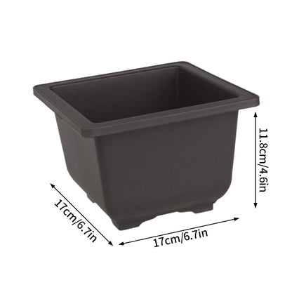 Bonsai Pots for Succulents Bonsai Vase Rectangle Plant Pots for Plants Outdoor Garden Pot Flowerpots Tray Garden Supplies