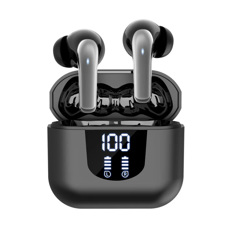 144 language instant translation 2025 new cross-border Bluetooth earphones with true wireless digital display screen,