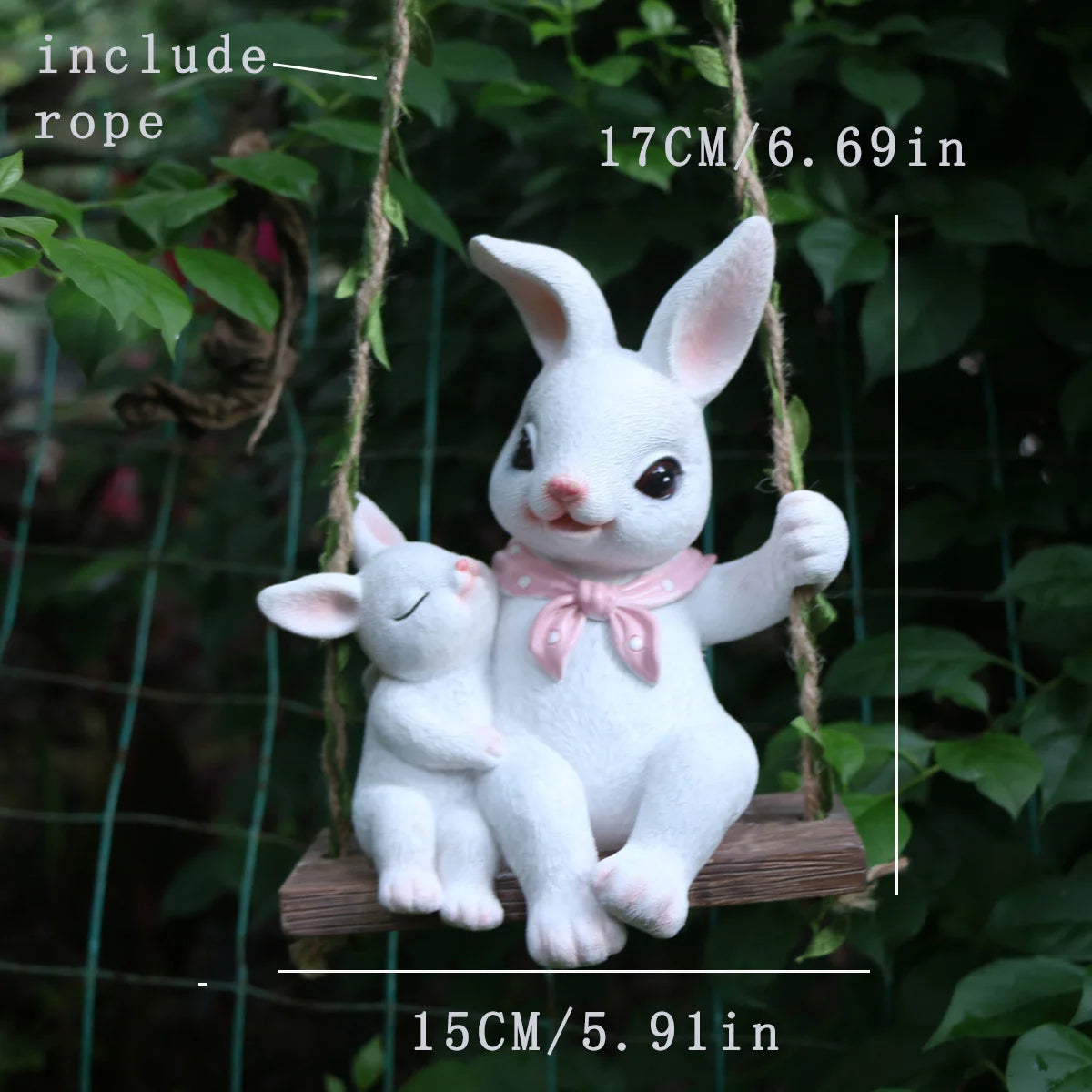 1pc Creative Climbing Rope Squirrel Figurine - Perfect forGarden &amp; Outdoor Decoration!