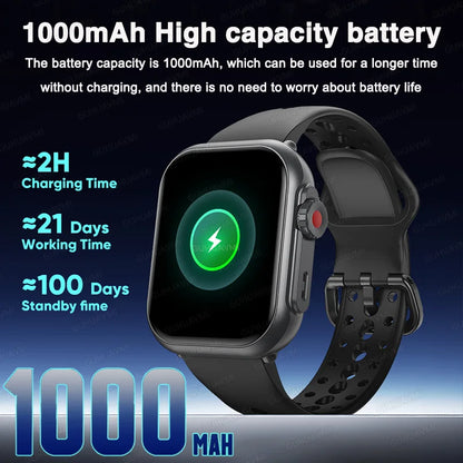 For IOS Watch Ultra 2 SE Men Women Smart Bracelet 1000mAh Battery GPS AMOLED Display Bluetooth Call Sport Waterproof Smart Watch