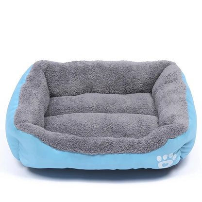 Soft Square Large Dog Sofa Elastic Dog House Cushion Winter Warm Medium Dog Bed Washable Cat Kennel House Accessories